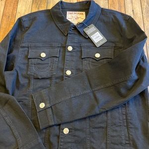 Black mens jean jacket